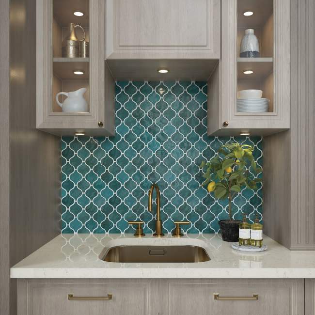 MM3533ARABMS1P2 - Daltile - Mesmerist - Mystique - 3 x 3 - Arabesque Mosaic