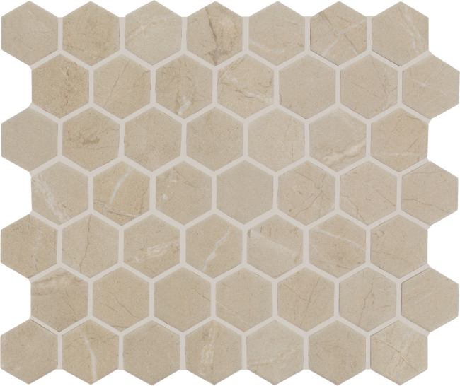 PT2215HEXMS1P2 - Daltile - Perpetuo - Elegant Beige - 1.5 x 1.5 - Hexagon Mosaic - Matte