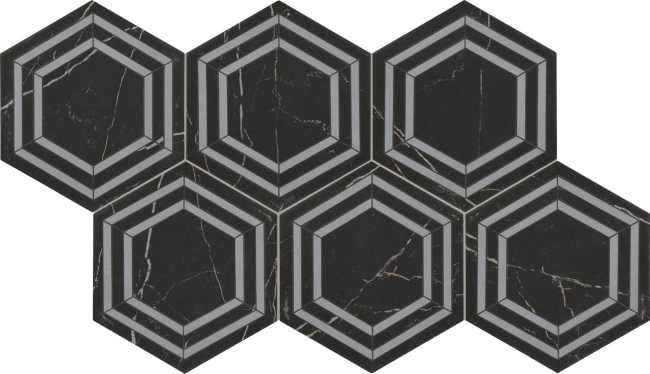 PT26HEXDECOKMT - Daltile - Perpetuo - Tuxedo - 8 x 9 - Matte