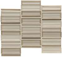 CW4014MS1P - Shimmer Shore 1 x 4 Glass Mosaic