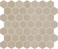 PT2215HEXMS1P2 - Elegant Beige 1.5 x 1.5 Hexagon Mosaic Matte