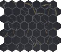 PT2415HEXMS1P2 - Infinite Black 1.5 x 1.5 Hexagon Mosaic Matte