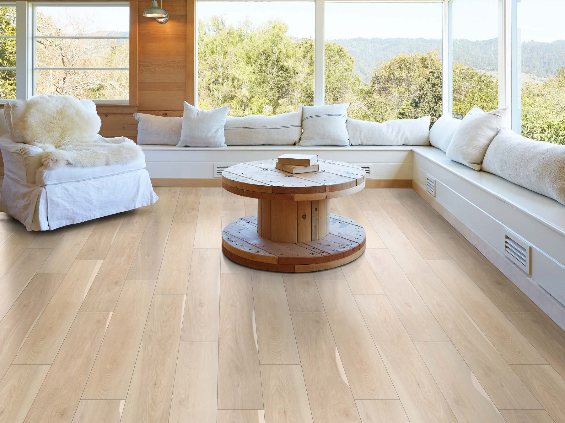 Shaw Floorte - Pantheon HD Plus Natural Bevel - Alabaster