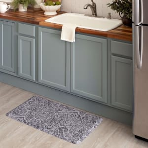 Dri-Pro Deluxe Cushion Mat - Damask Nouveau Blue F003-19408 - small 