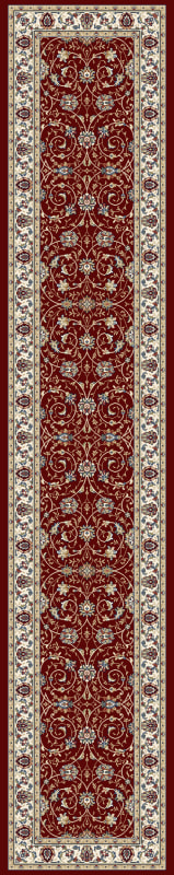 AN28571201464 - Dynamic Rugs - ANCIENT GARDEN - Red Ivory 57120-1464 - 2.2' x 7.7'