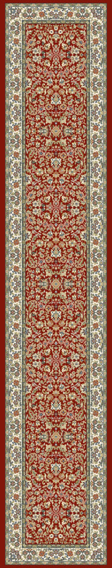 AN28570781414 - Dynamic Rugs - ANCIENT GARDEN - Red Ivory 57078-1414 - 2.2' x 7.7'