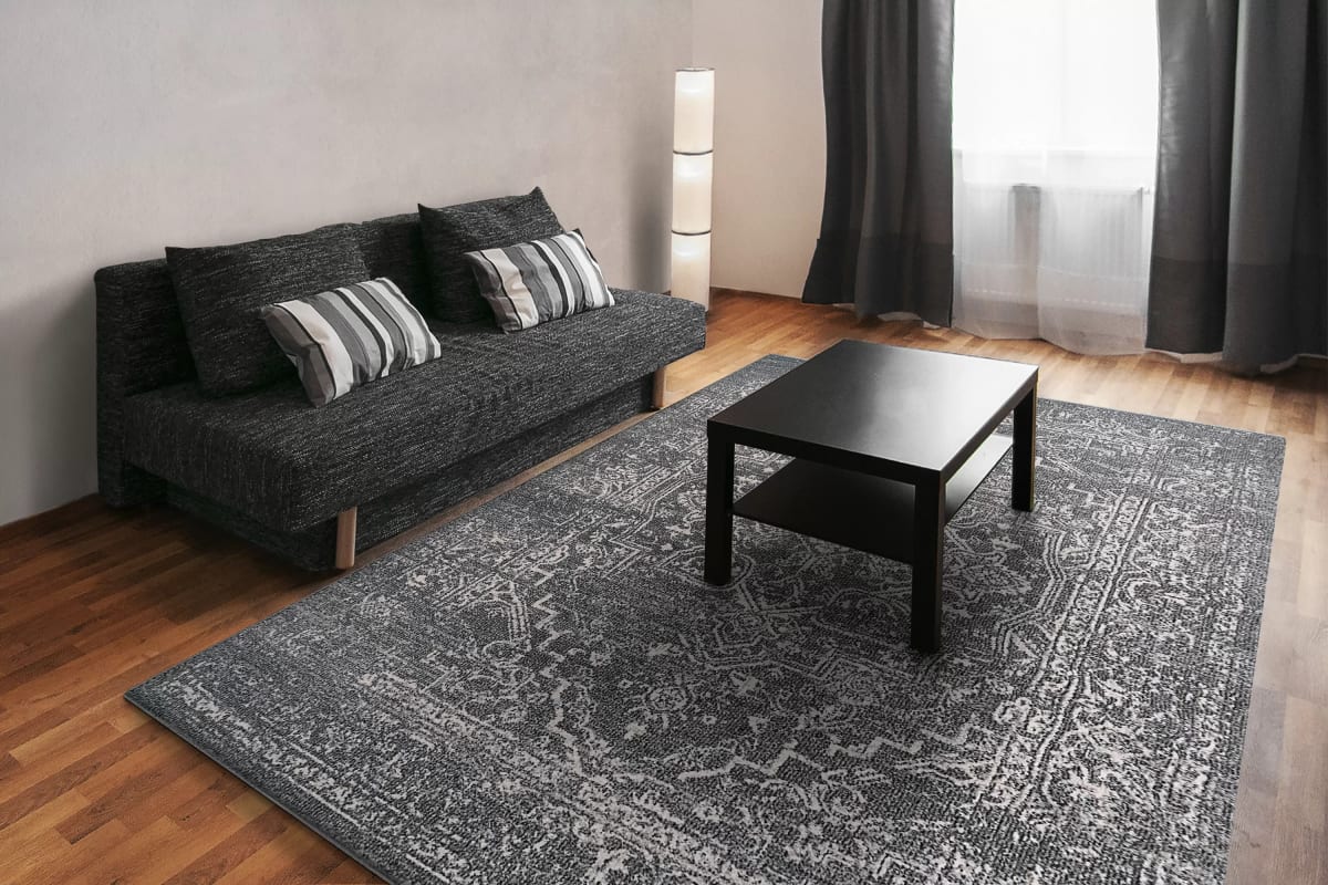 OS696191910 - Dynamic Rugs - SOMA - Dark Grey Ivory 6191-910 - 5.3' x 7.7'