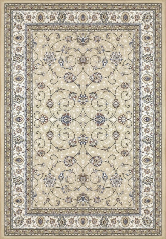 AN1014571202464 - Dynamic Rugs - ANCIENT GARDEN - Light Gold Ivory 57120-2464 - 9.2' x 12.1'