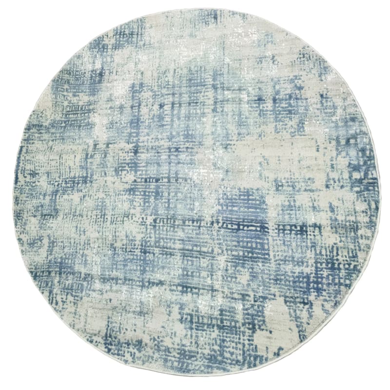 QUR527035150 - Dynamic Rugs - QUARTZ - Blue 27035-150 - 5.3' Round
