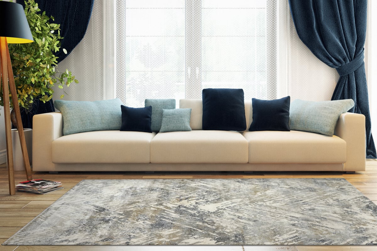 CASTILLA - Grey Blue 3537-950 - Dynamic Rugs - CASTILLA - Grey Blue 3537-950
