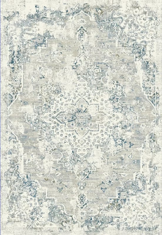 QU2427064195 - Dynamic Rugs - QUARTZ - Ivory Grey Blue 27064-195 - 2' x 3.11'