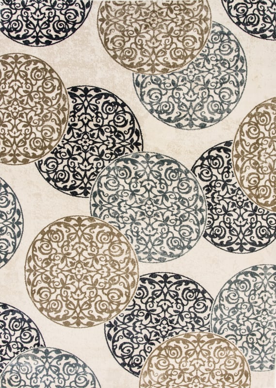 ME69985014118 - Dynamic Rugs - MELODY - Ivory 985014-118 - 5.3' x 7.7'