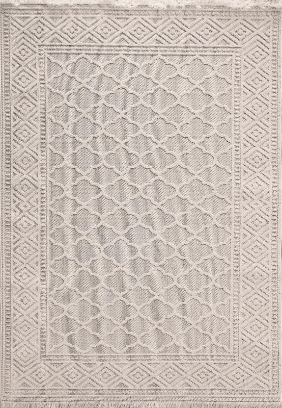 SV9123605109 - Dynamic Rugs - SEVILLE - Ivory Soft Grey 3605-109 - 7.1' x 10'