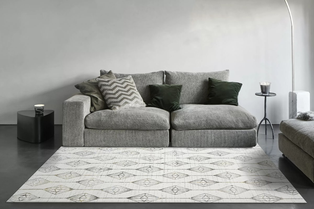 ZT7106660958 - Dynamic Rugs - MERIT - Grey Blue Gold 6660-958 - 6.7' x 9.6'