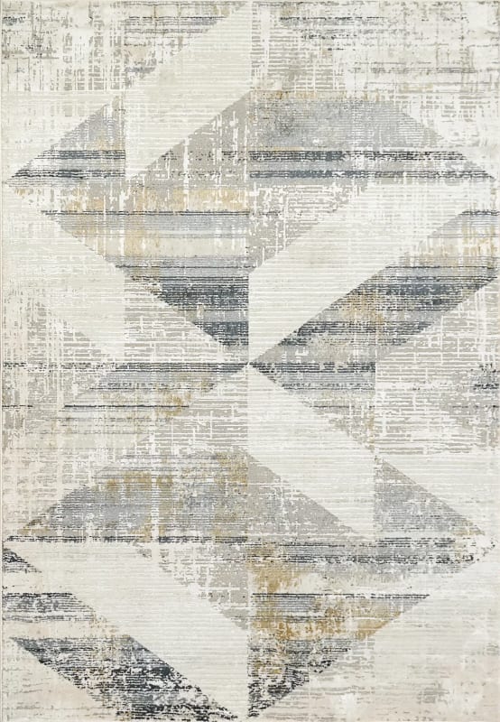 QU4627072155 - Dynamic Rugs - QUARTZ - Ivory Slate 27072-155 - 3.11' x 5.7'