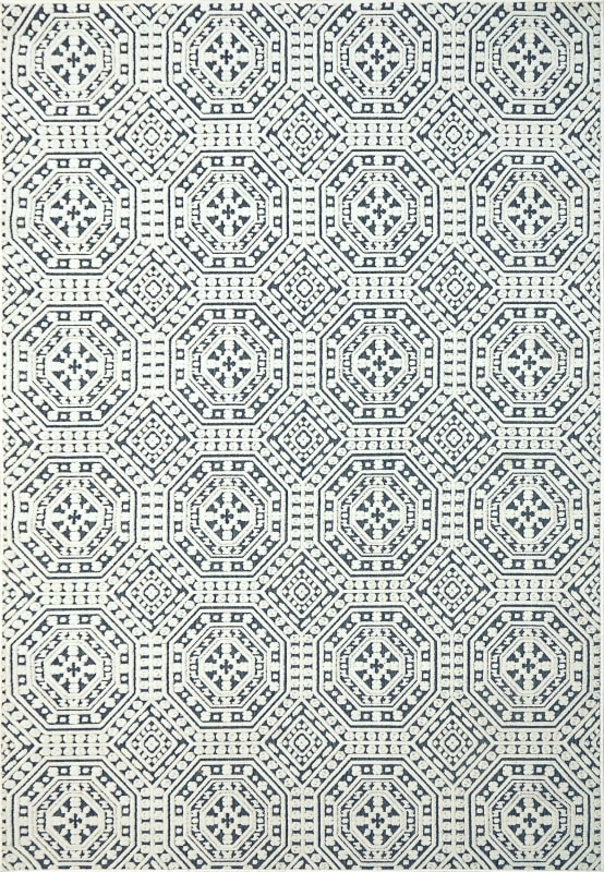 LT698149150 - Dynamic Rugs - LOTUS - Ivory Denim 8149-150 - 5' x 7'