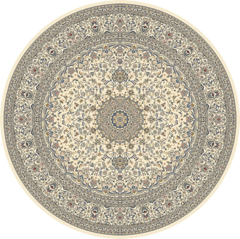 ANR8571196464 - Dynamic Rugs - ANCIENT GARDEN - Ivory 57119-6464 - 7.1' Round