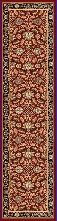 YA281744310 - Dynamic Rugs - YAZD - Red 1744-310 - 2' x 7.7'