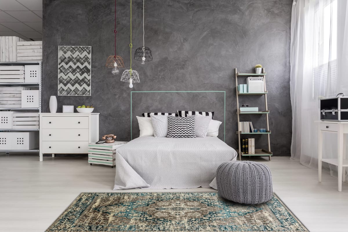 ZODIAC - Grey Blue 6623-950 - Dynamic Rugs - ZODIAC - Grey Blue 6623-950