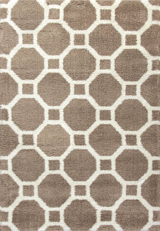 SI7105903115 - Dynamic Rugs - SILKY SHAG - Beige 5903-115 - 6.7' x 9.6'