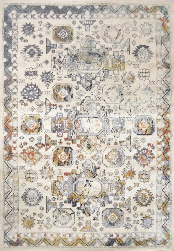 MB694090199 - Dynamic Rugs - MABEL - Ivory Multi 4090-199 - 5.2' x 7'