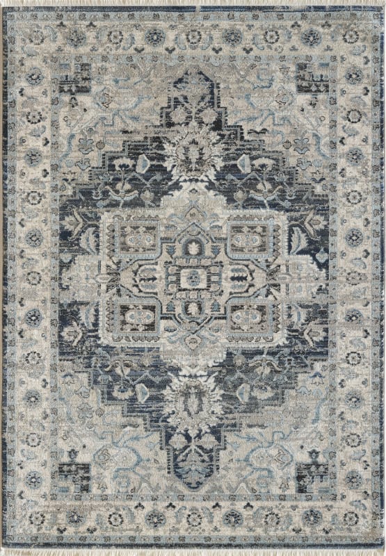 JN9126882590 - Dynamic Rugs - JUNO - Dark Blue Cream 6882-590 - 7.1' x 10'