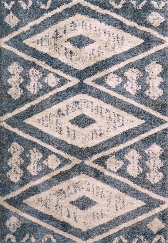 CZ7107003501 - Dynamic Rugs - CRUZ - Blue Ivory 7003-501 - 6' x 9'