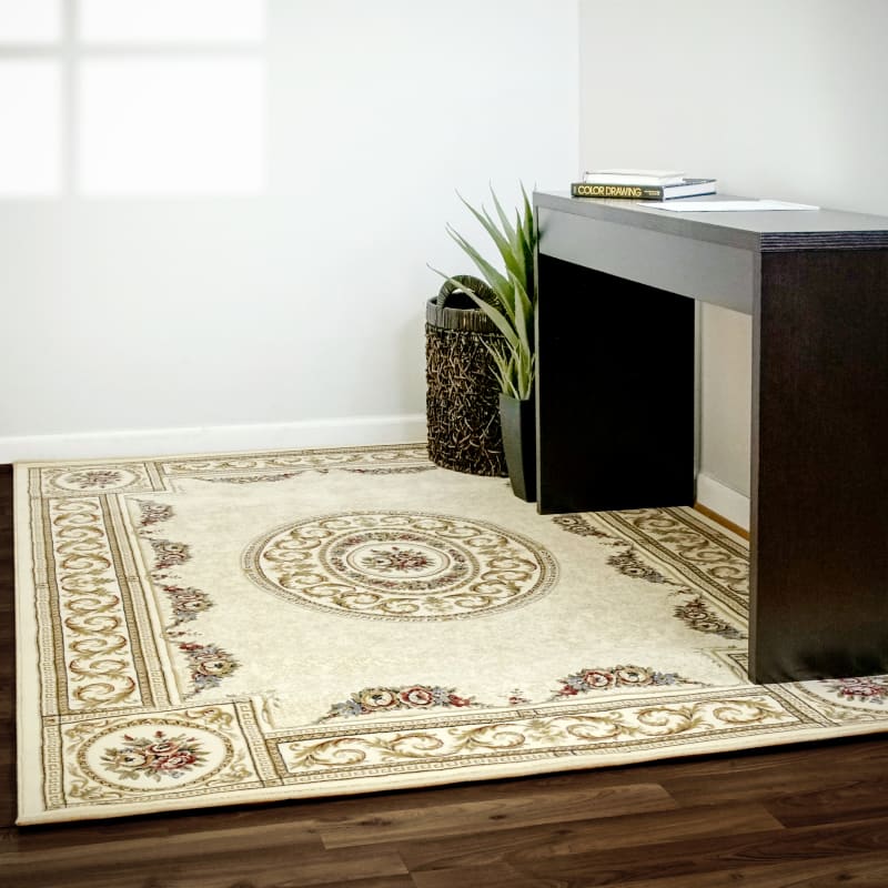 ANCIENT GARDEN - Ivory 57226-6464 - Dynamic Rugs - ANCIENT GARDEN - Ivory 57226-6464