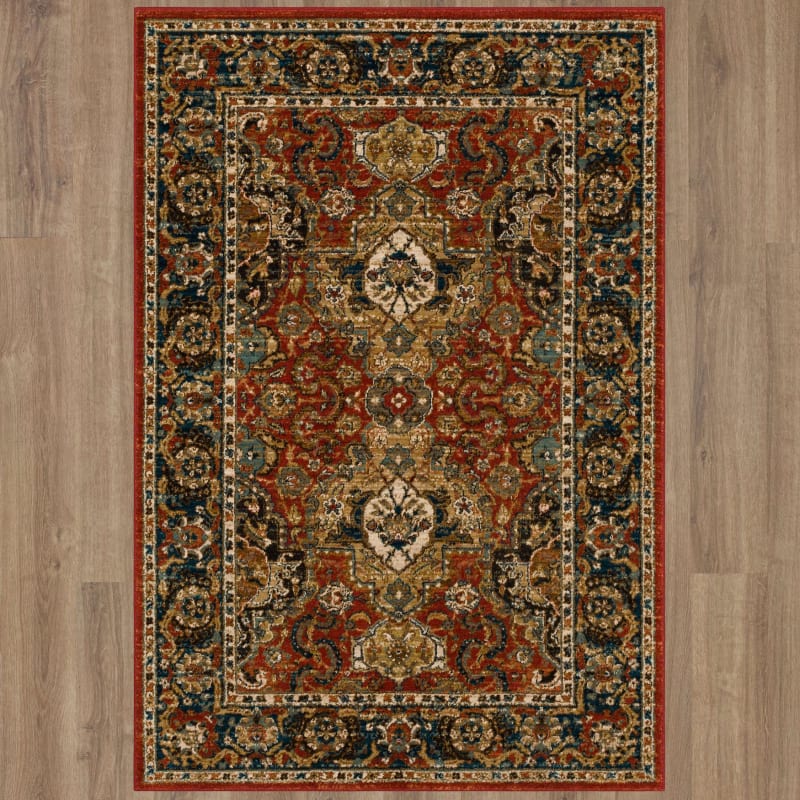 90938-30048-096132 - Karastan - Spice Market - Dhahar Garnet - 8' X 11'