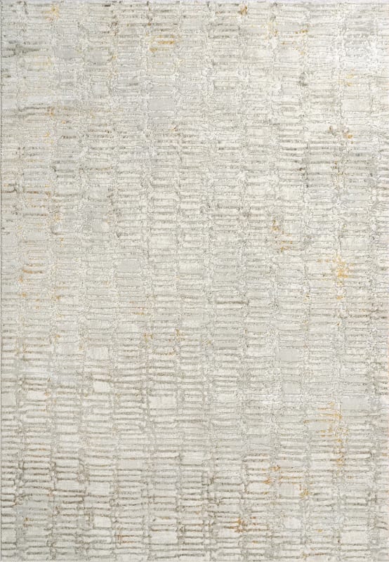 GD9121356897 - Dynamic Rugs - GOLD - Cream Silver Gold 1356-897 - 7.1' x 10.1'