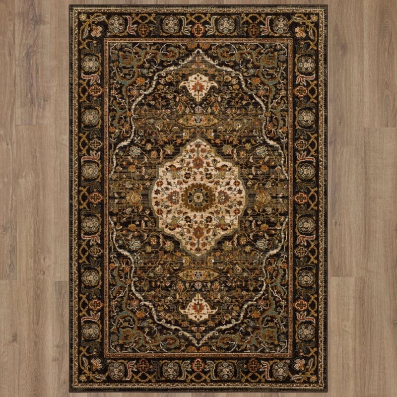 90661-09097-063094 - Karastan - Spice Market - Petra Charcoal - 5' 3" X 7' 10"