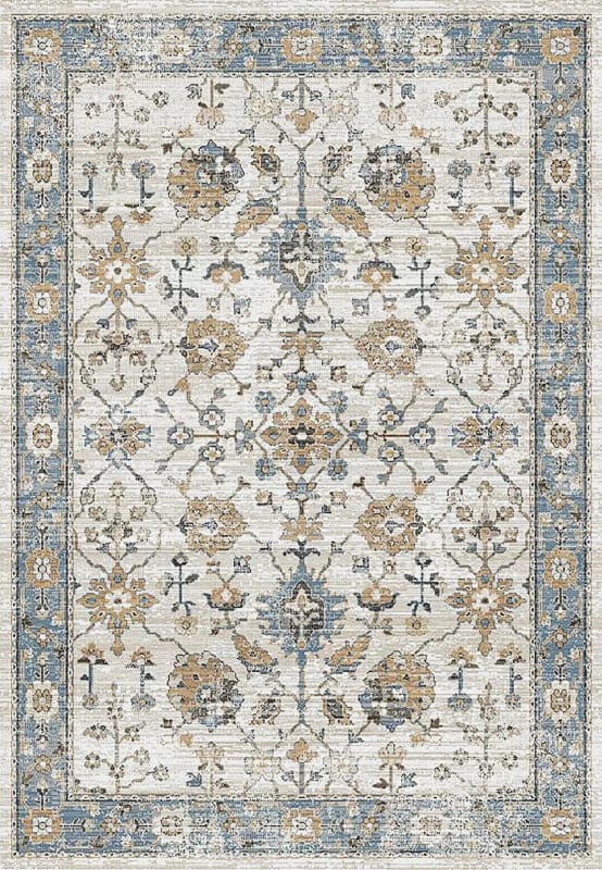 JZ696790875 - Dynamic Rugs - JAZZ - Beige Soft Ochre Blue 6790-875 - 5.3' x 7.7'