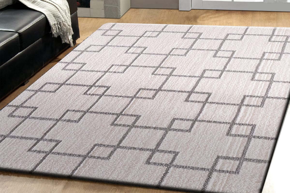 SI10145901119 - Dynamic Rugs - SILKY SHAG - Ivory Silver 5901-119 - 9' x 12.1'