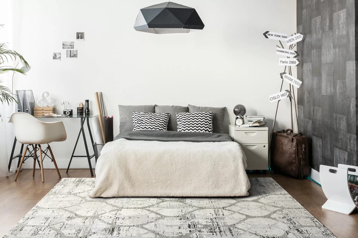 TY9124603109 - Dynamic Rugs - TROYA - Ivory Grey 4603-109 - 7.1' x 10.1'