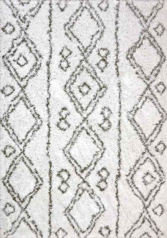 NR9127434100 - Dynamic Rugs - NORDIC - Silver White 7434-100 - 7.5' x 10.6'
