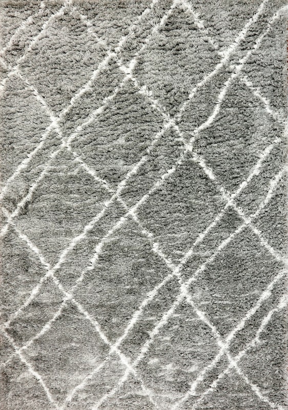 NR697431900 - Dynamic Rugs - NORDIC - Silver White 7431-900 - 5.1' x 7.2'