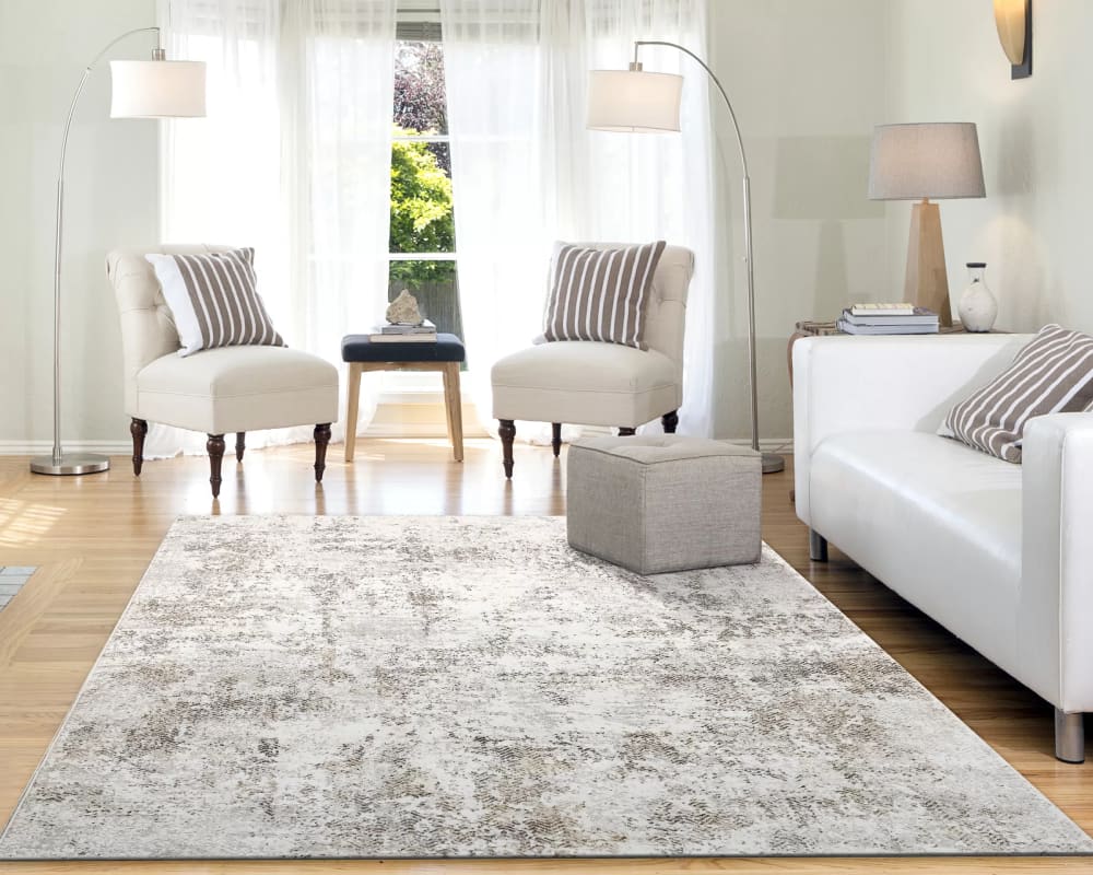 QUARTZ - Ivory Grey 27061-190 - Dynamic Rugs - QUARTZ - Ivory Grey 27061-190