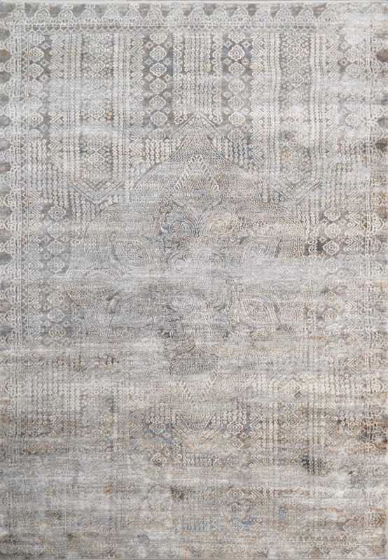 GD9121361915 - Dynamic Rugs - GOLD - Grey Ivory Navy 1361-915 - 7.1' x 10.1'