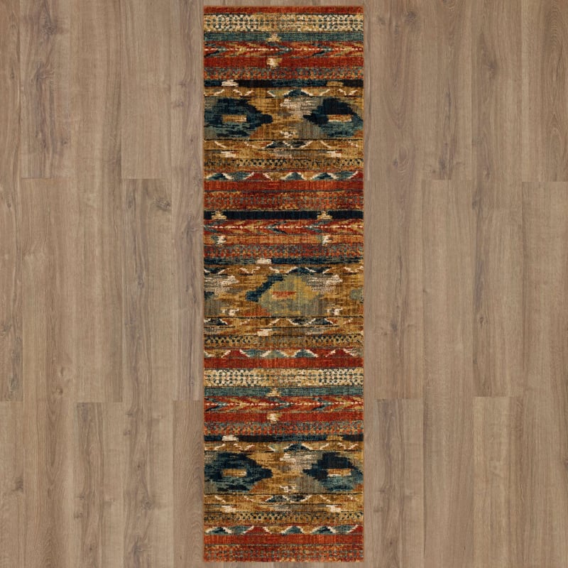 91799-50123-028094 - Karastan - Spice Market - Infused Aquamarine - 2' 4" X 7' 10"