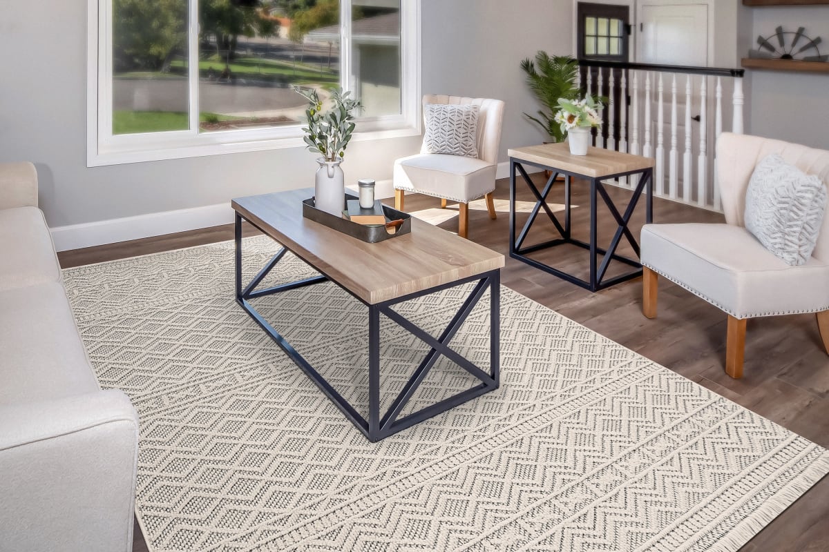 SEVILLE - Ivory Soft Grey 3610-109 - Dynamic Rugs - SEVILLE - Ivory Soft Grey 3610-109