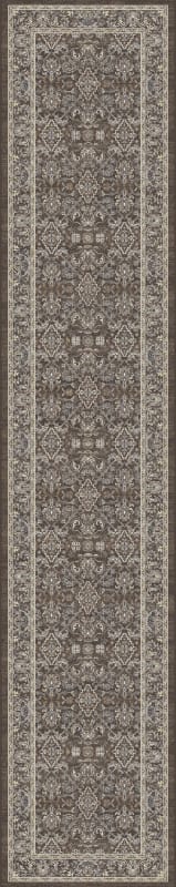 ANCIENT GARDEN - Dark Brown Beige Blue 57276-3235 swatch