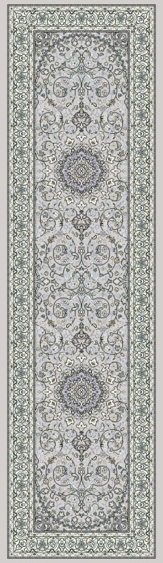 AN28571199666 - Dynamic Rugs - ANCIENT GARDEN - Soft Grey Cream 57119-9666 - 2.2' x 7.7'