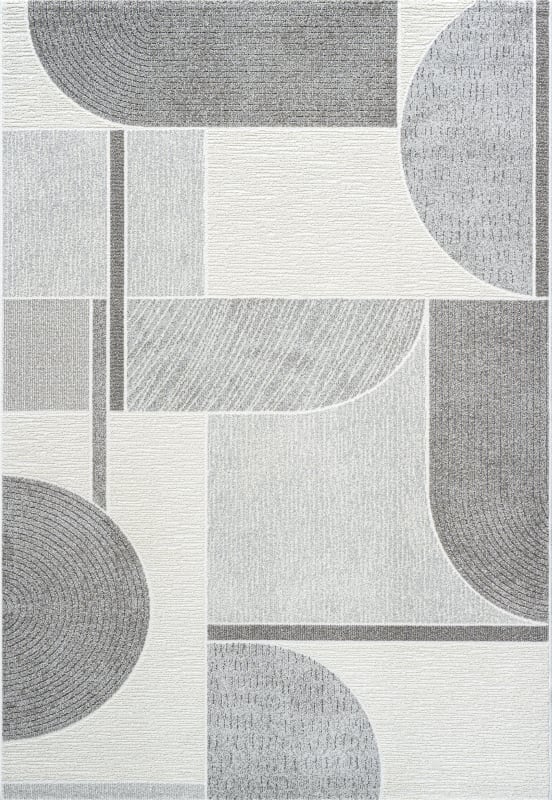 PI69460026171 - Dynamic Rugs - POLARIS - Ivory Grey 46002-6171 - 5.3' x 7.7'