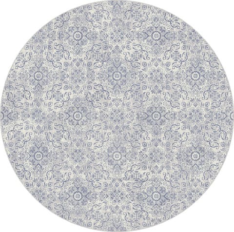 ANR5571629646 - Dynamic Rugs - ANCIENT GARDEN - Silver Grey 57162-9646 - 5.3' Round