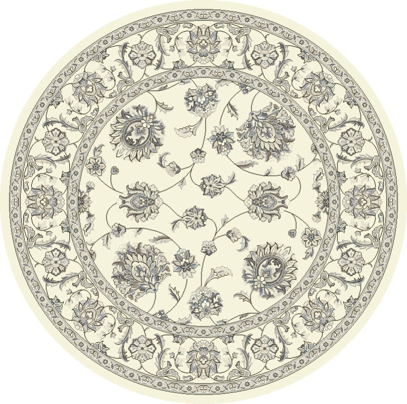 ANR5573656666 - Dynamic Rugs - ANCIENT GARDEN - Cream 57365-6666 - 5.3' Round