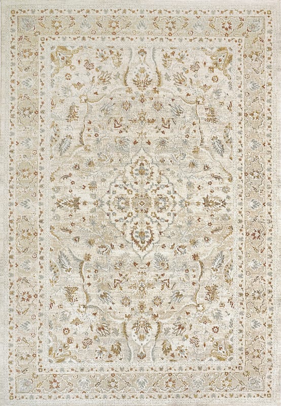 AL697605810 - Dynamic Rugs - ANNALISE - Beige Cream 7605-810 - 5.3' x 7.7'