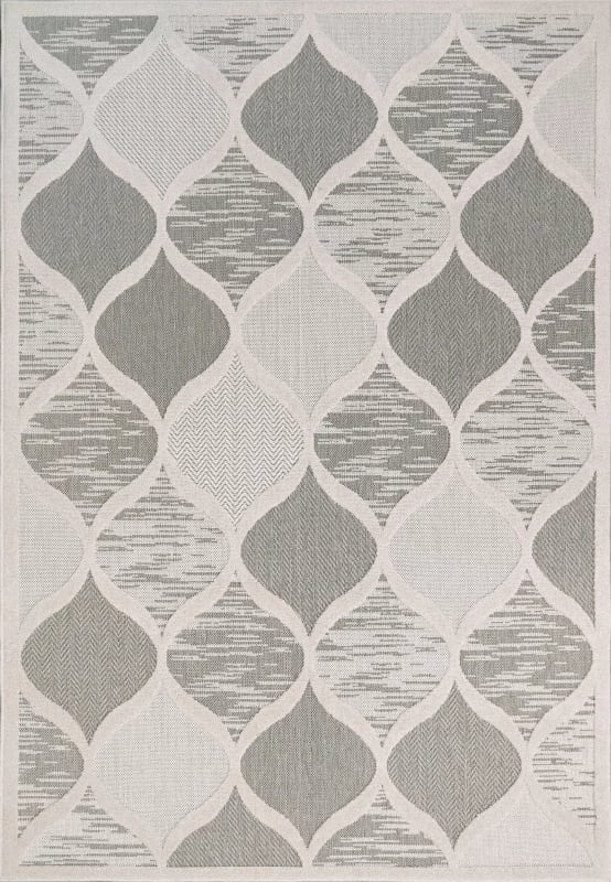 TS696402901 - Dynamic Rugs - TESSIE - Grey Ivory 6402-901 - 5.3' x 7'