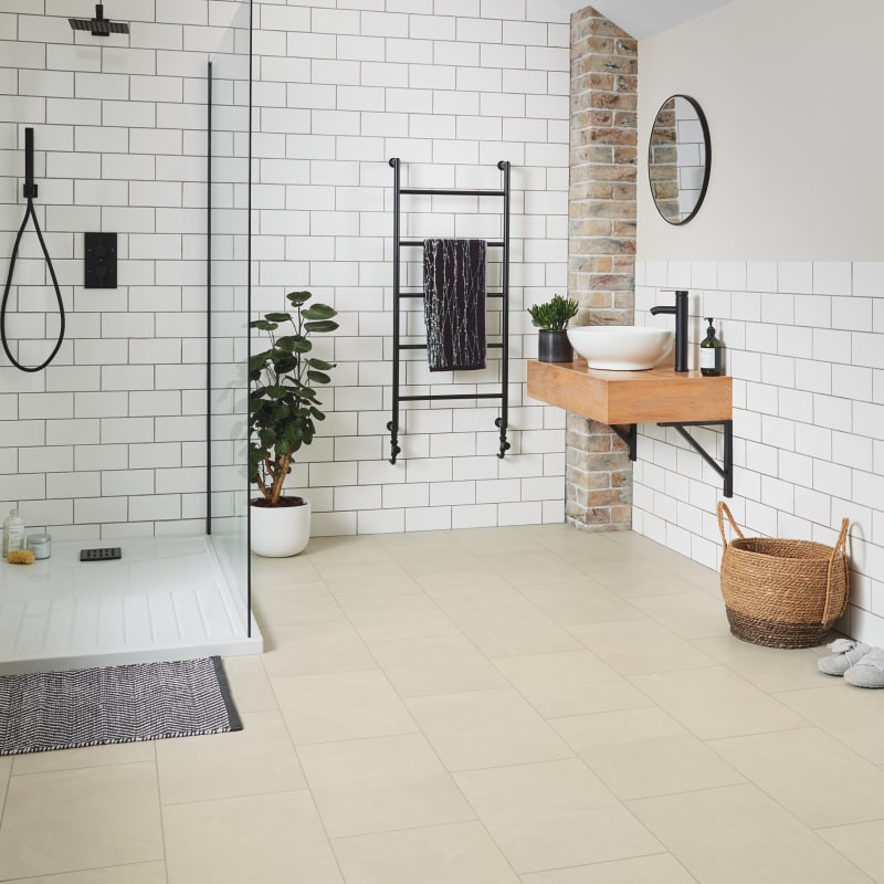 ST18 - Karndean - Knight Tile Gluedown - Ivory Riven Slate