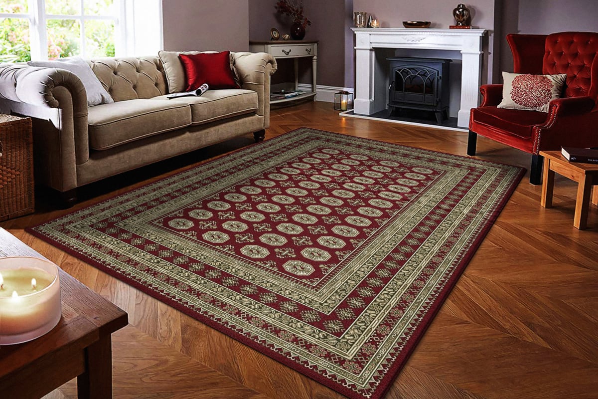 ANCIENT GARDEN - Red Beige 57102-1293 - Dynamic Rugs - ANCIENT GARDEN - Red Beige 57102-1293