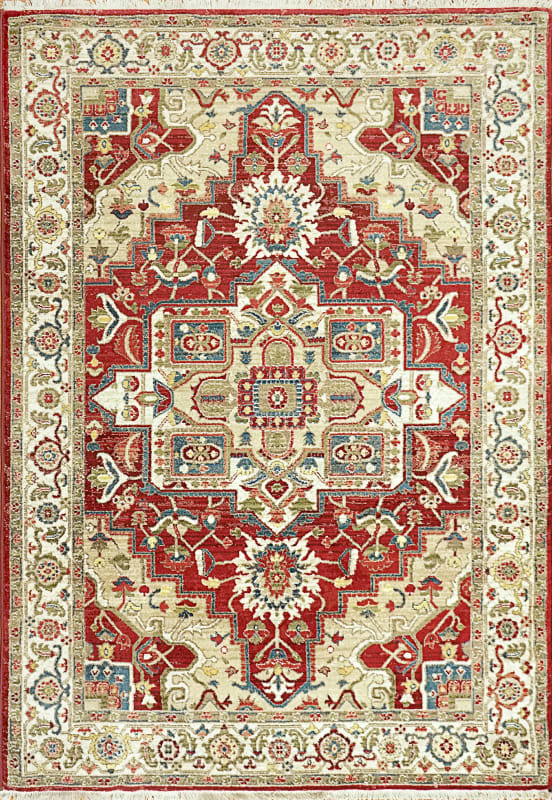 JN10146882130 - Dynamic Rugs - JUNO - Ivory Red 6882-130 - 9' x 12.6'